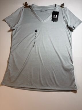 Under Armour Light Gray V-Neck Women's Performance Tee